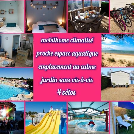 Mobilhome 2Ch Climatise-Terrasse Fermee-4 Velos-Camping 4 Etoiles Les Charmettes Les Mathes Exteriör bild