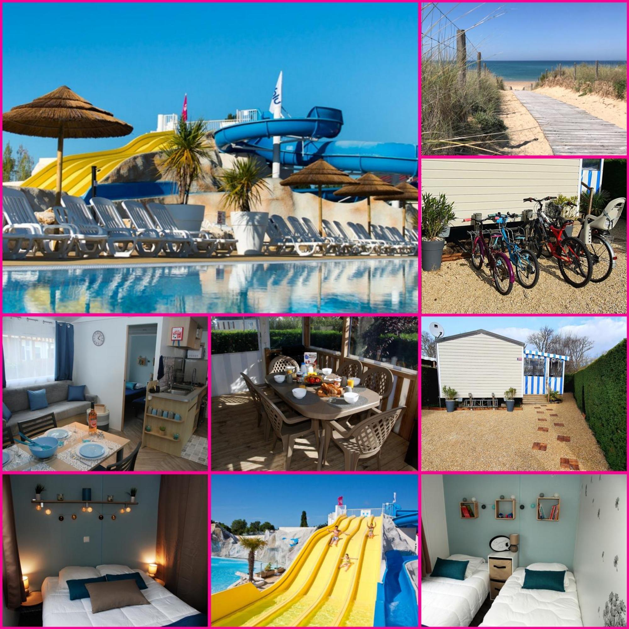 Mobilhome 2Ch Climatise-Terrasse Fermee-4 Velos-Camping 4 Etoiles Les Charmettes Les Mathes Exteriör bild